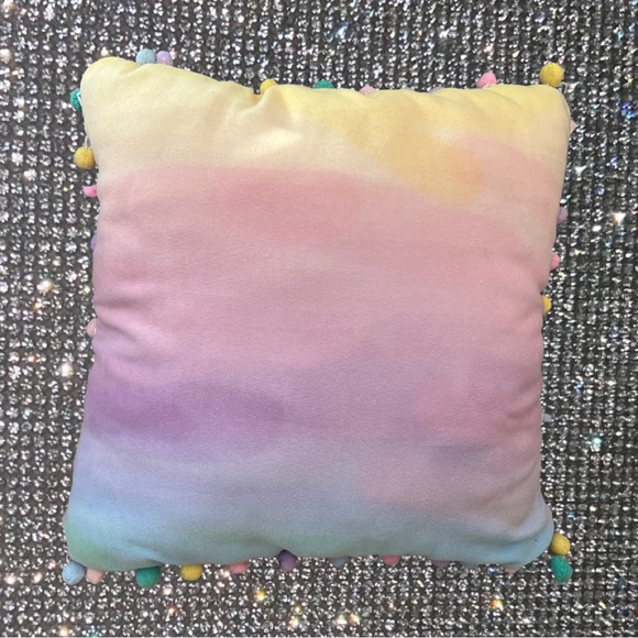 Disney princess pillow ombré rainbow Pom poms pastel cute love belle y2k - Picture 5 of 8